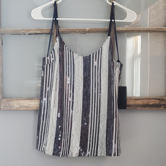 Guess Sequined Striped Tank - Picture 13 of 15